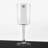 Tall Glass Cylinder On Stem | 100x400mm