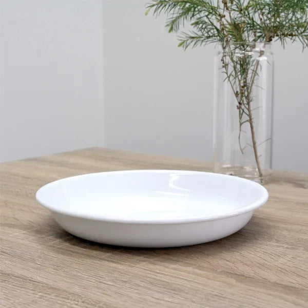 Dishy Shallow Pasta Plate | White