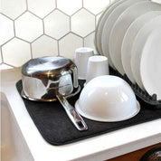 Dishy Dish Dry Mat | Black