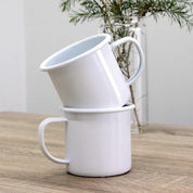 Dishy Enamel Mug | 350ml White