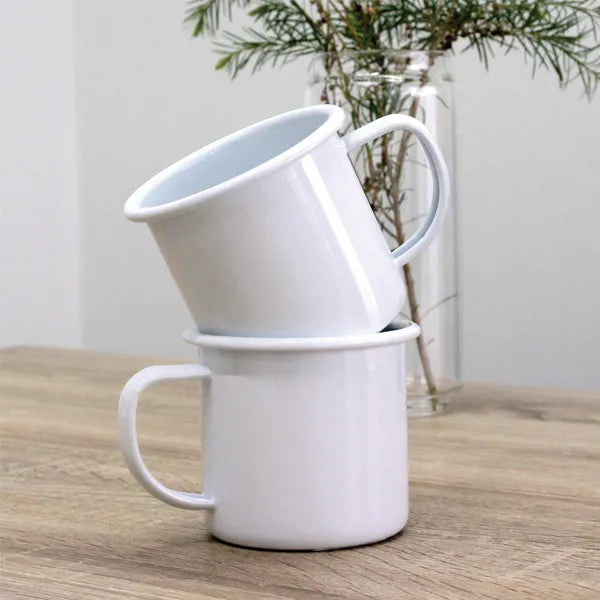 Dishy Enamel Mug | 350ml White