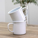 Dishy Enamel Mug | 350ml White
