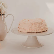 Dishy Enamel Cake Stand | Almond 28cm