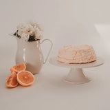 Dishy Enamel Cake Stand | Almond 28cm