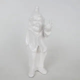 Mini Single Finger Salute Gnome | White