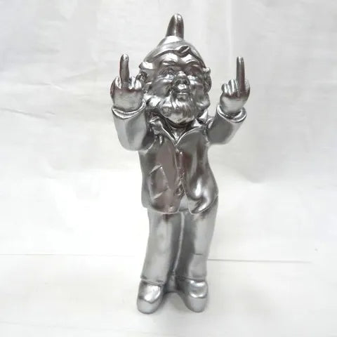 Double Finger Salute Gnome | Silver