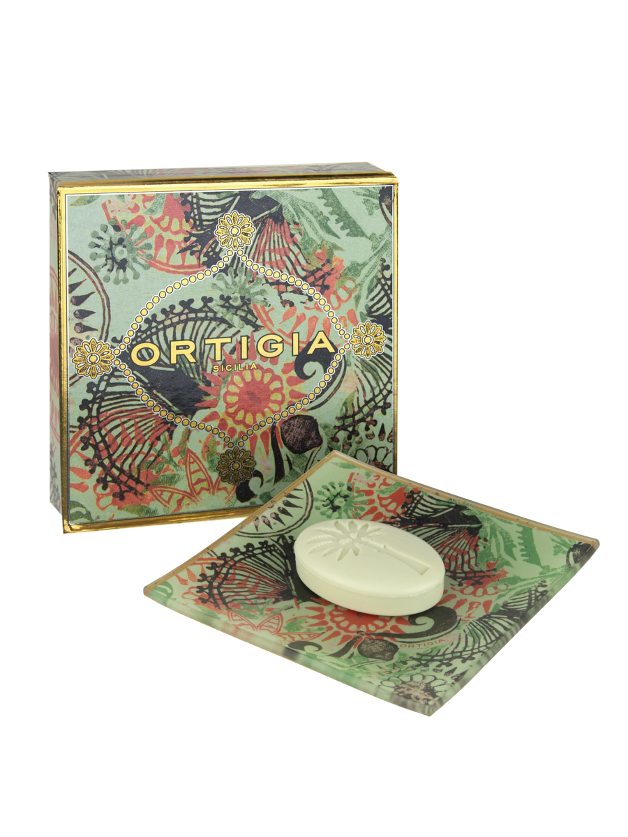 Ortigia Sicilia Glass Plate & Soap | Fico d'India