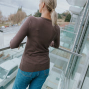 Moke Nicki Womens Sweater | Cocoa Powder