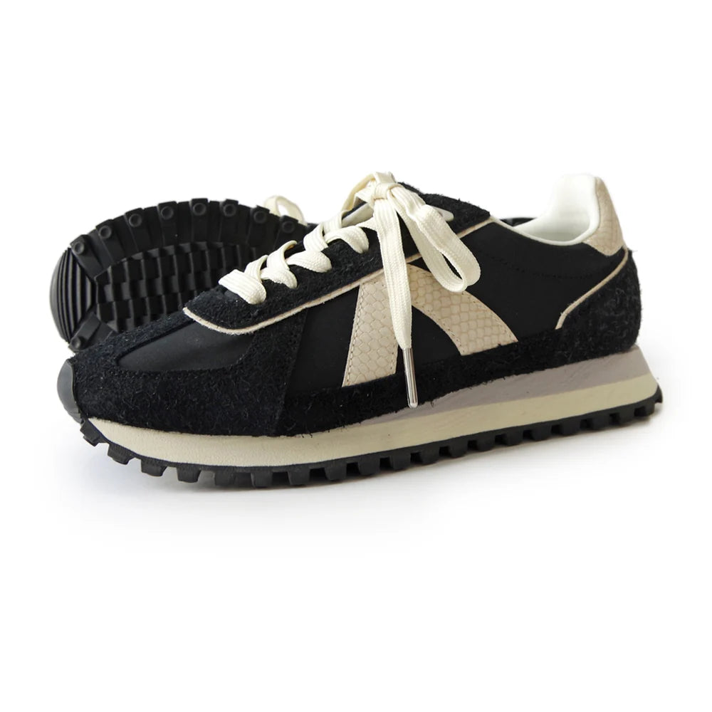 ASFVLT Gate Sneaker |  Black Snake Cream