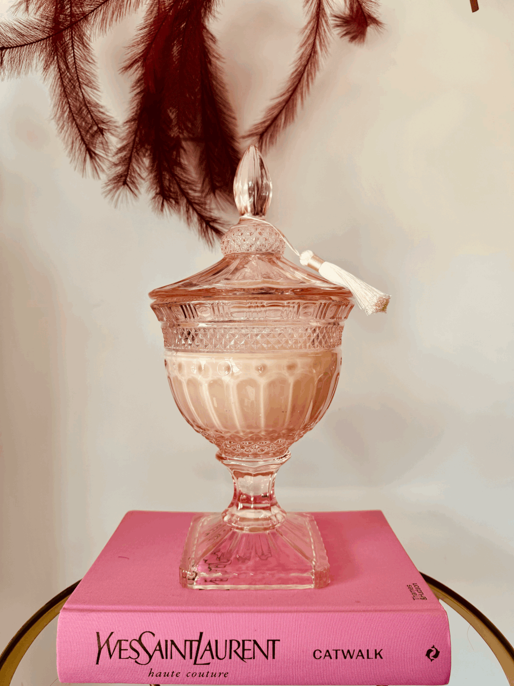Sachii Gatsby Candle | Pink Large Cigar Bar Scent