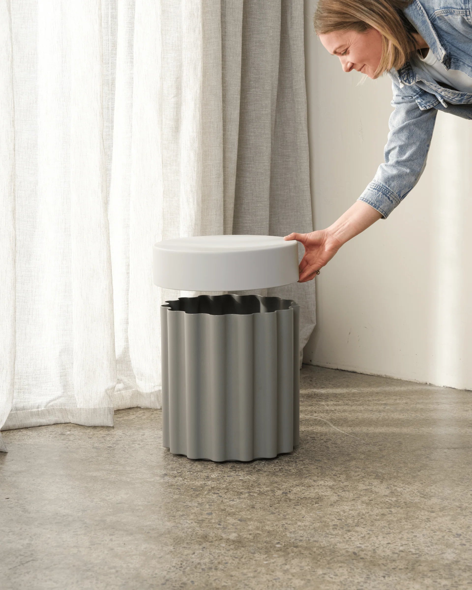 Ned Harry Stool | Grey