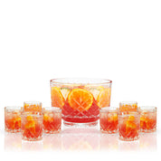 Viski Admiral Punch Bowl & 8 Tumblers