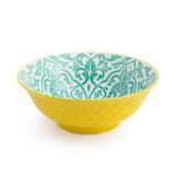 Mikasa Ramen Bowl 21cm | Yellow Blue Geometric