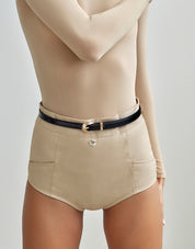 Billini Paris Belt | Black Shine Gold