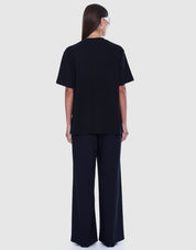 Ena Pelly Ivy Relaxed Tee | Centre Logo Black