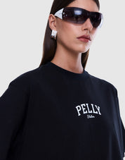 Ena Pelly Ivy Relaxed Tee | Centre Logo Black