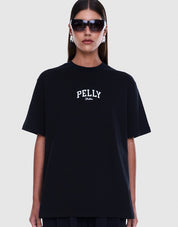 Ena Pelly Ivy Relaxed Tee | Centre Logo Black
