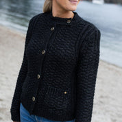 Moke Elle Womens Cardigan | Black