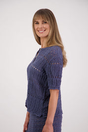 Briarwood Posy Top Cardigan |  Denim