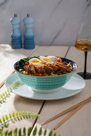Mikasa Ramen Bowl 21cm | Indigo Chevron