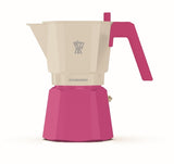 Pezzetti Futurexpress Rising Dawn Aluminium Coffee Maker | Pink Cream