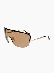 Otra Adele Gold|Brown Sunglasses