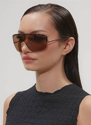 Otra Adele Gold|Brown Sunglasses