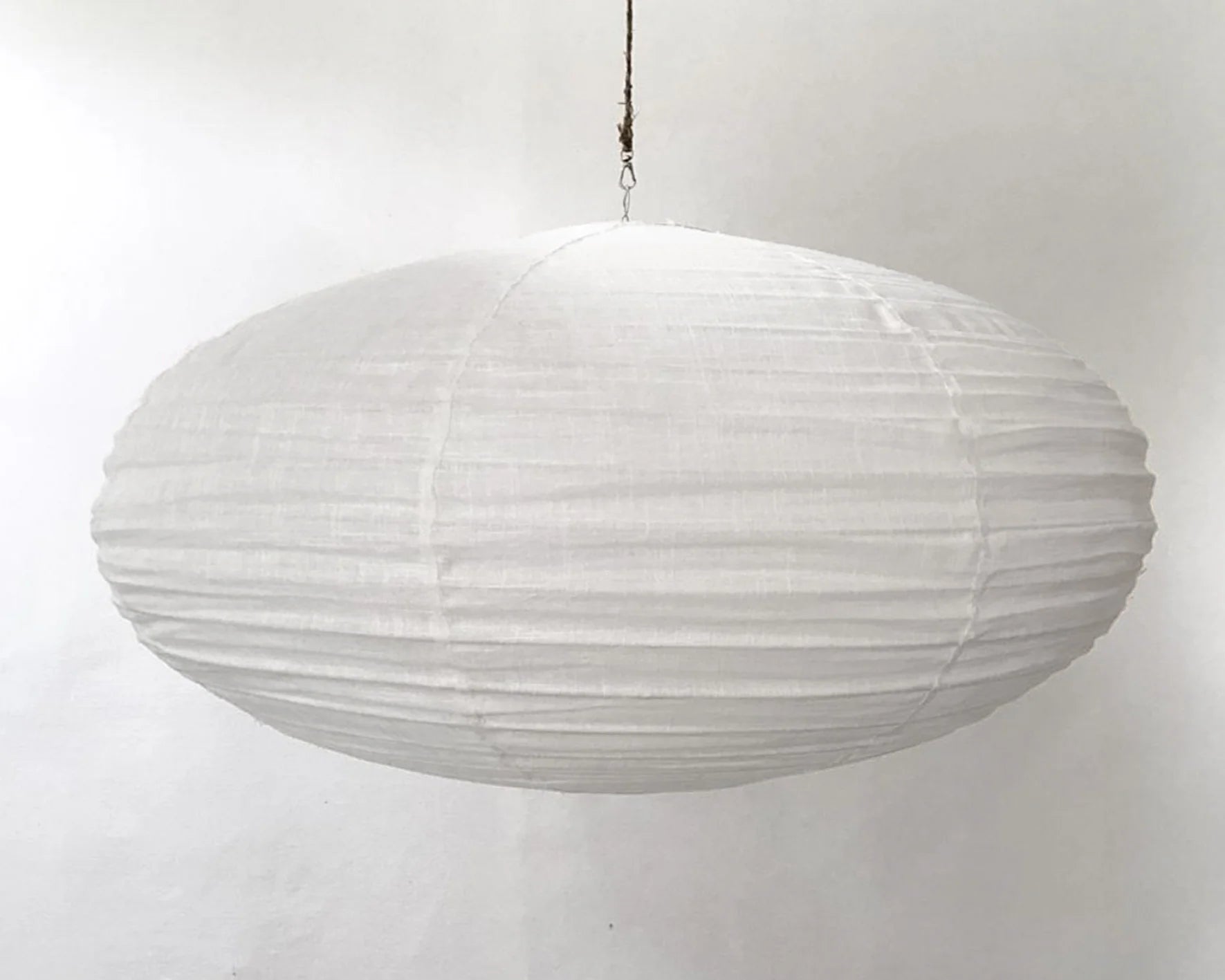 Parnell Linen Light Shades | White Oval 60cm