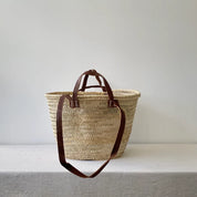 The New Yorker French Market Basket | Long and Short Handle