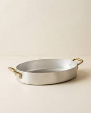 Ottinetti Oval Gratin With Brass Handles | 30cm