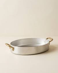 Ottinetti Oval Gratin With Brass Handles | 30cm
