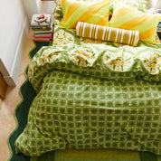 Sage X Clare Gabriella Cotton Quilt Cover | Key Lime