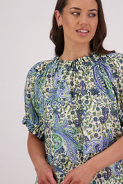 Briarwood Teddy Top | Blue Paisley