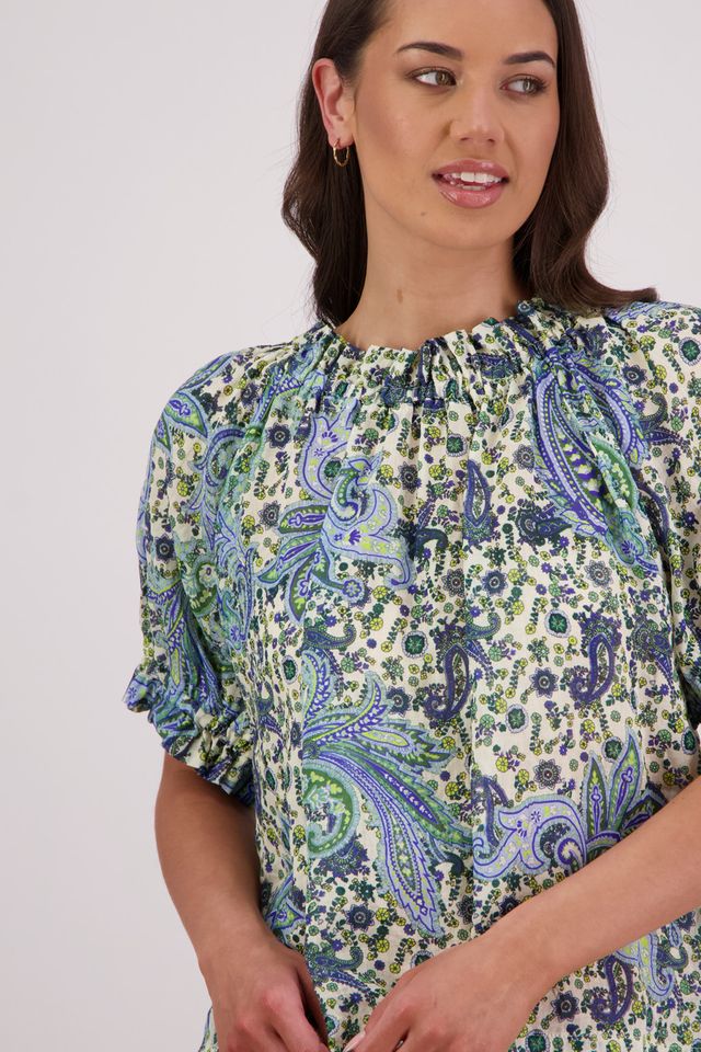 Briarwood Teddy Top | Blue Paisley