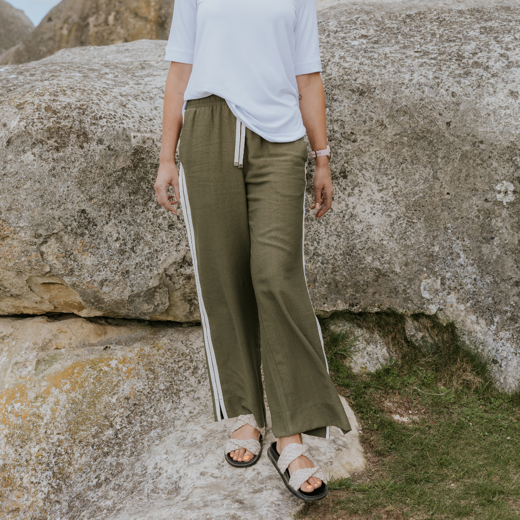 Moke Indiana Wide Leg Pant | Bonsai