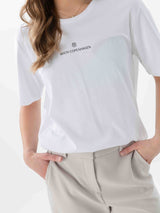 MSCH Theana Organic Icon Logo Tee | White Black