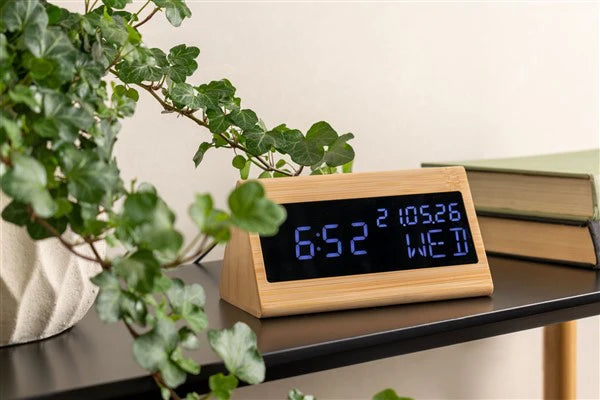 Karlsson Digital Alarm Clock | Triangle Bamboo