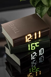 Karlsson Alarm Clock LED Book | Black