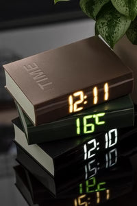 Karlsson Alarm Clock LED Book | Black