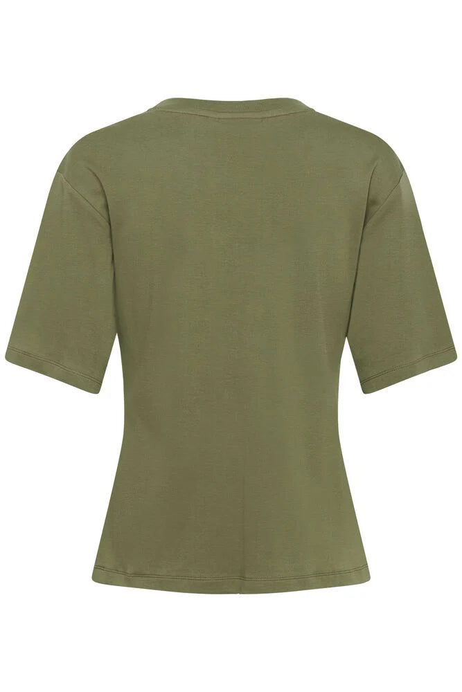Karen By Simonsen Emerson Tee | Deep Lichen Green