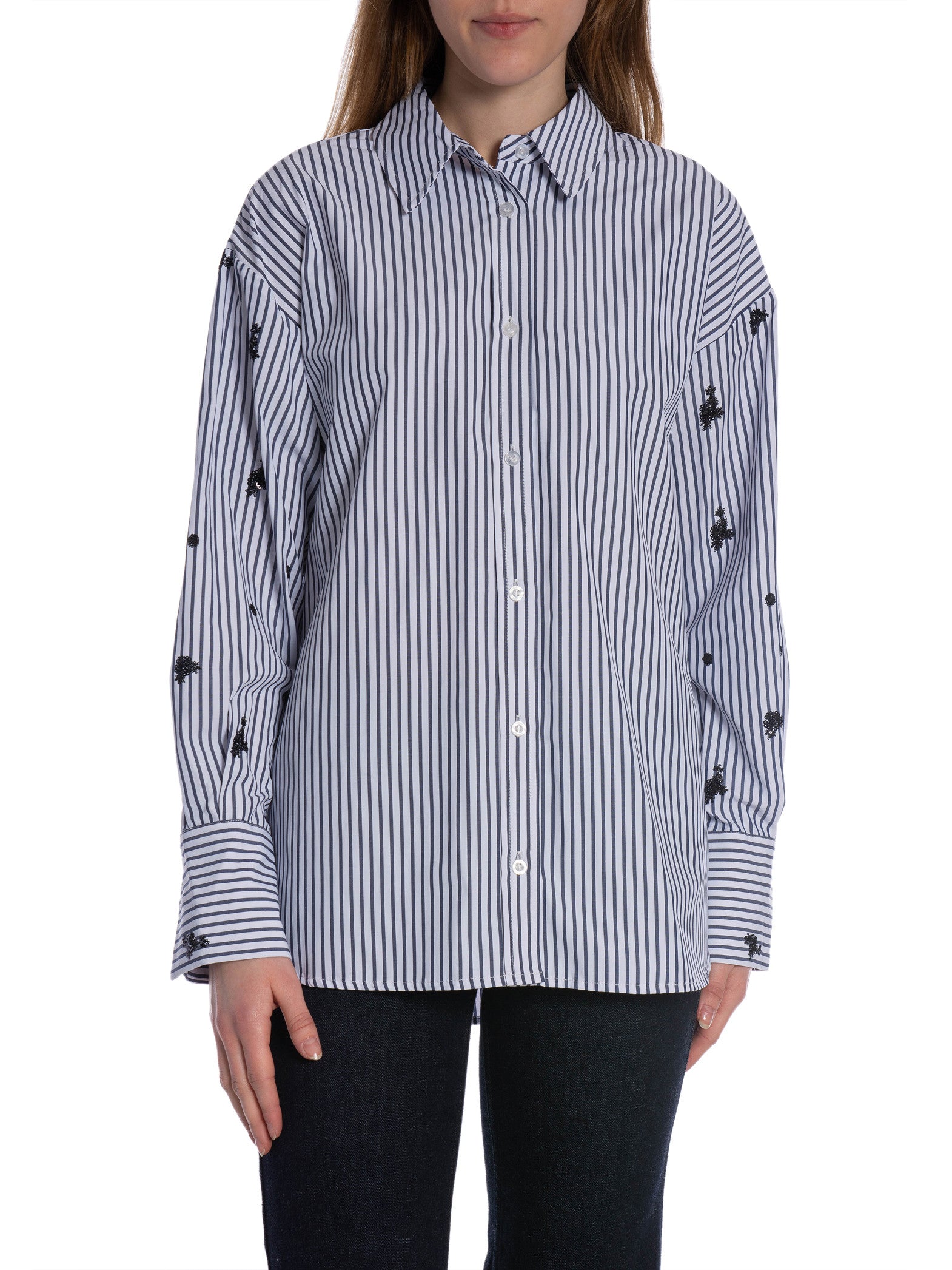 Karen By Simonsen Egoni Shirt | Ombre Blue Stripe