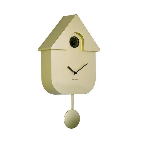 Karlsson Modern Cuckoo Clock | Metallic Gold