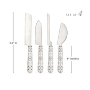 Twine Patterned Cheese Knife | Set Of 4