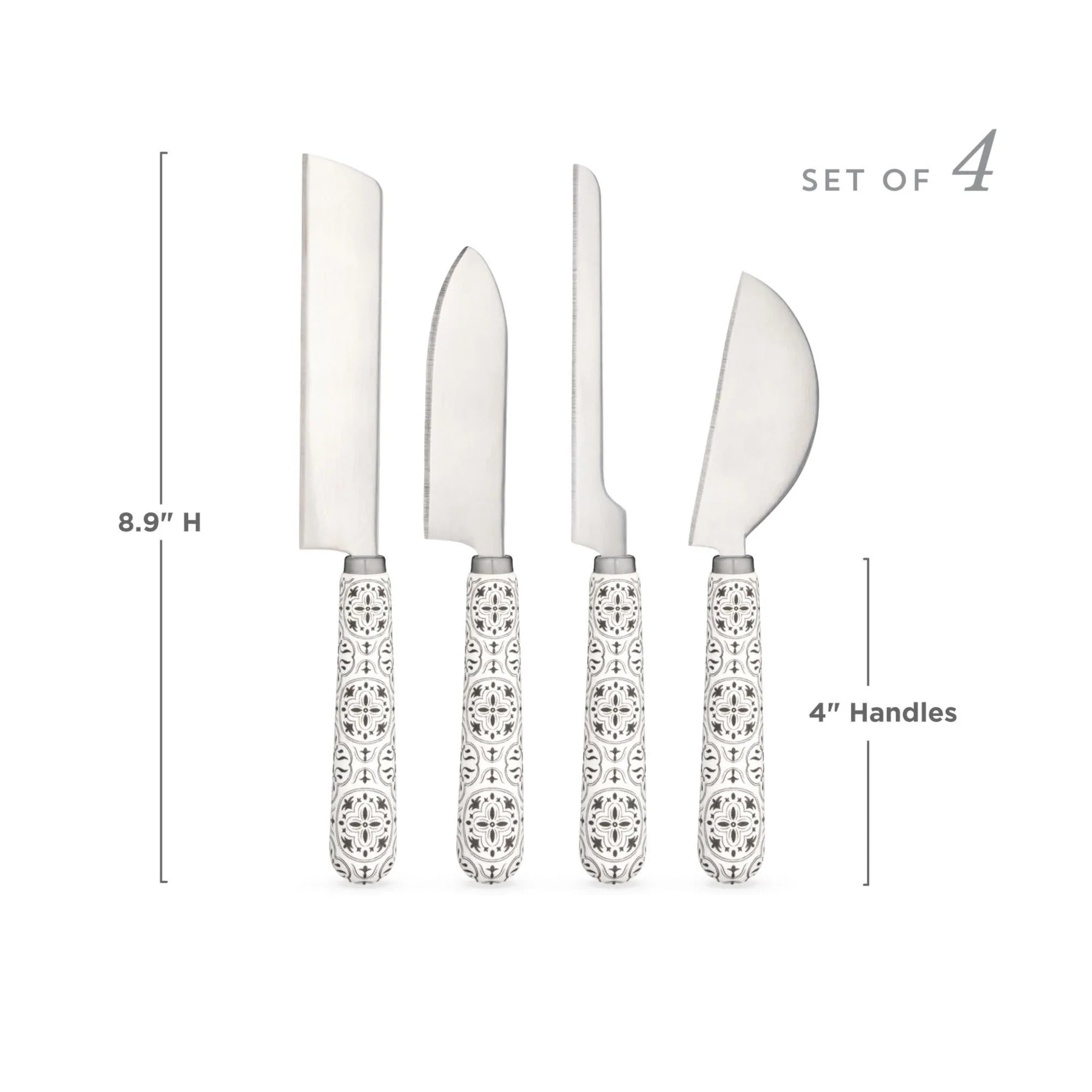 Twine Patterned Cheese Knife | Set Of 4
