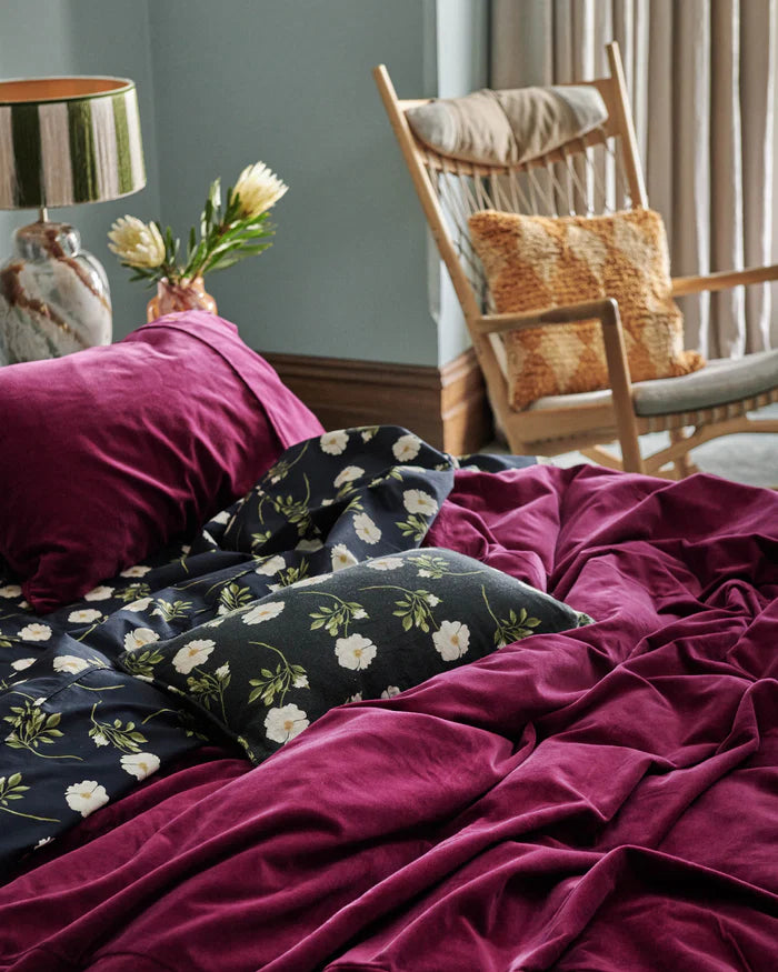 Kip & Co Anemone Velvet Quilt Cover | Queen