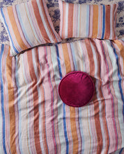 Kip & Co Velvet Pea Cushion |  Anemone