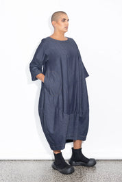 LaLA Elsey Dress | Dark Chambray