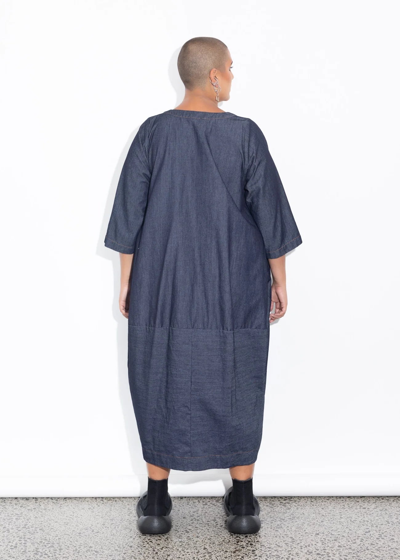 LaLA Elsey Dress | Dark Chambray