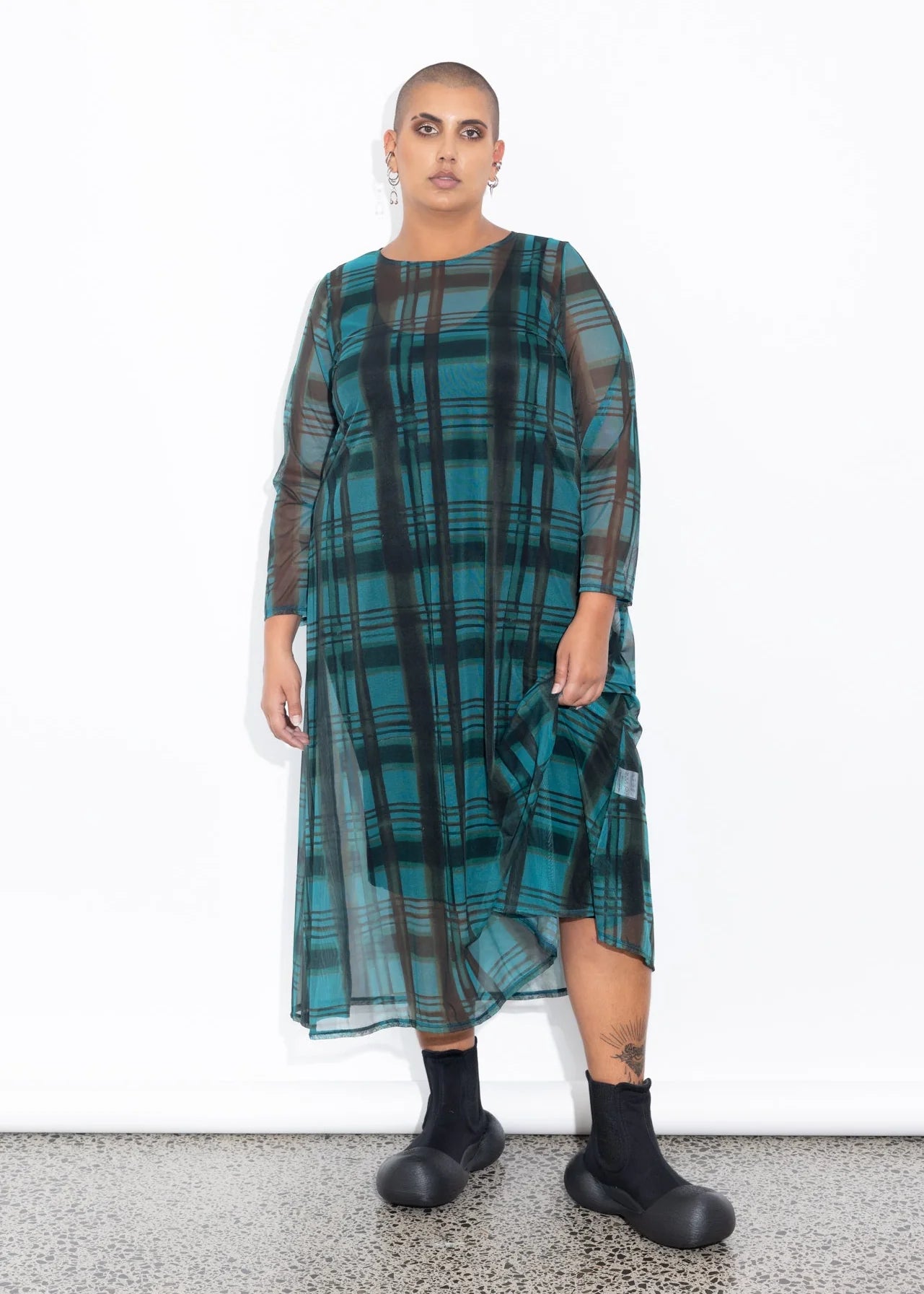 LaLA Freddie Dress | Liquorice Check