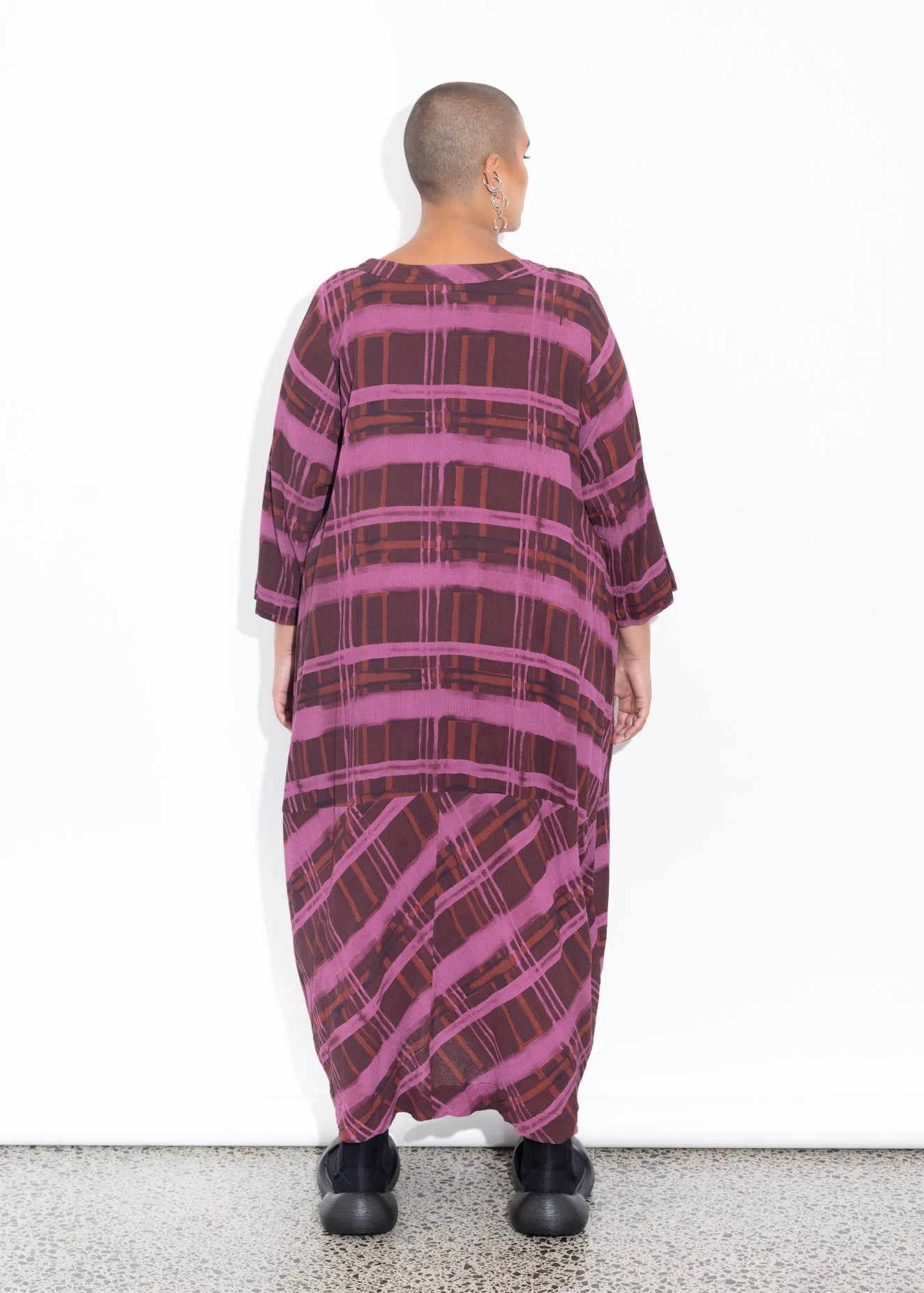 LaLA Elsey Dress | Raisin Check